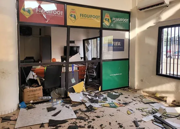 Guinée : des bureaux de la Féguifoot détruits par un incendie
