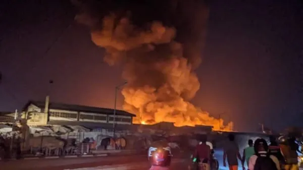 Incendie marché Agoè-Assiyéyé