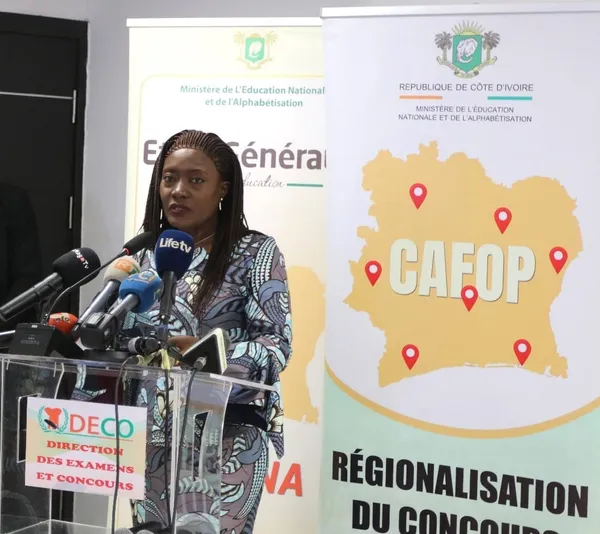 Mariatou Koné, ministre de l'Education nationale de Côte d'Ivoire
