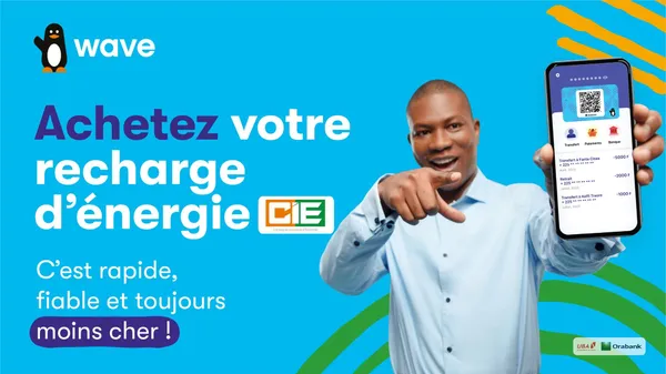 CIE : Abonnés prépayés, rechargez votre compteur avec Wave