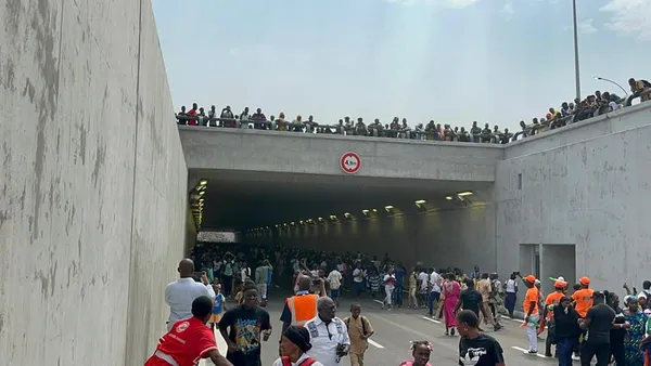 Ouverture du tunnel du rond-point de la mairie d’Abobo : des images
