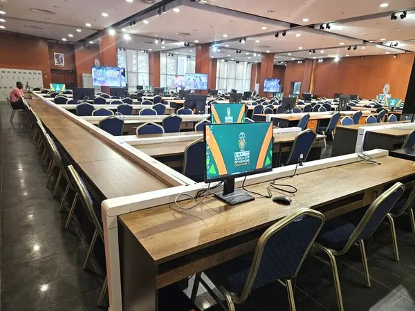 CAN 2023 : le site principal dédié à la presse prêt pour accueillir les journalistes, des images