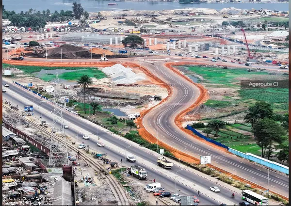 Échangeur du carrefour Akwaba : 40% de travaux réalisés