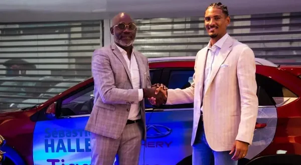 Sébastien Haller, ambassadeur de la marque de véhicules Chery en Côte d’Ivoire