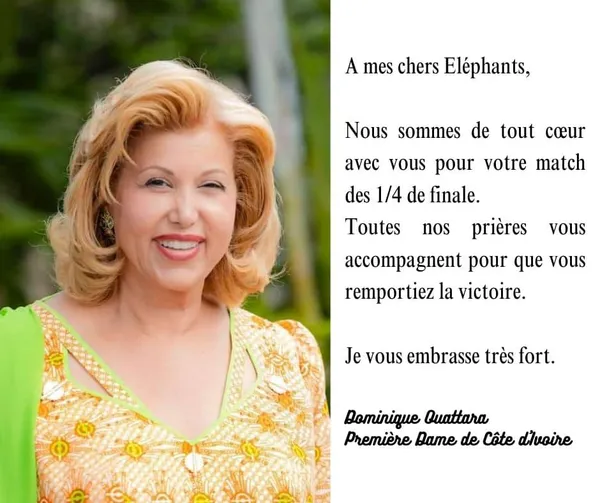 Dominique Ouattara galvanise les Eléphants avant le choc contre le Nigeria