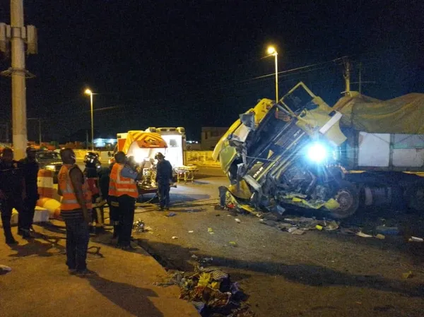 Accident sur l'autoroute du nord