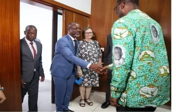 PDCI-RDA : la délégation du Ndi félicite Tidjane Thiam