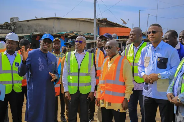 Le Ministre Bouaké Fofana à Koumassi, le vendredi 29 mars 2024.