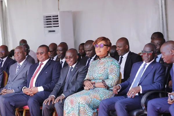 Les membres du gouvernement ivoirien le 28 mars 2024