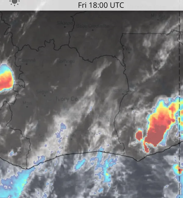 Orages et pluies, vigilance recommandée dans le Sud-est et à Abidjan ce vendredi 29 mars 2024