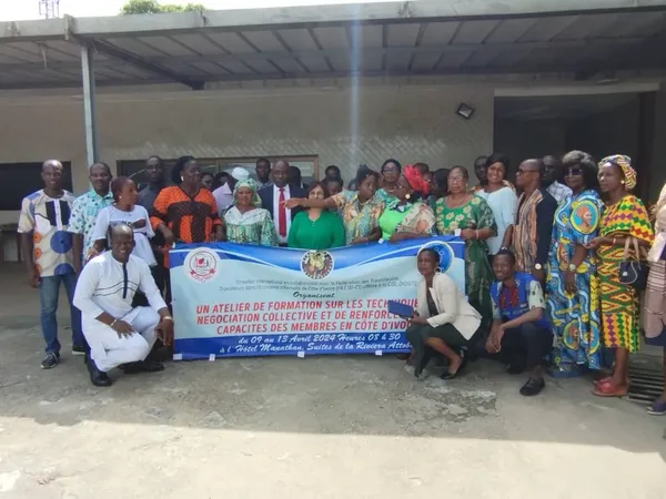 Les acteurs de l'économie informelle de Côte d'Ivoire formés sur les techniques de négociation collective