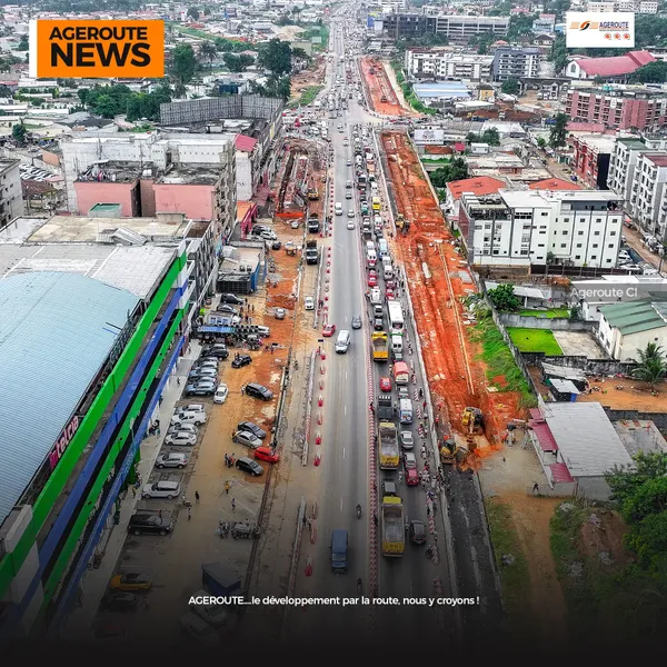 Construction des trois échangeurs sur le boulevard Germain Koffi Gadeau