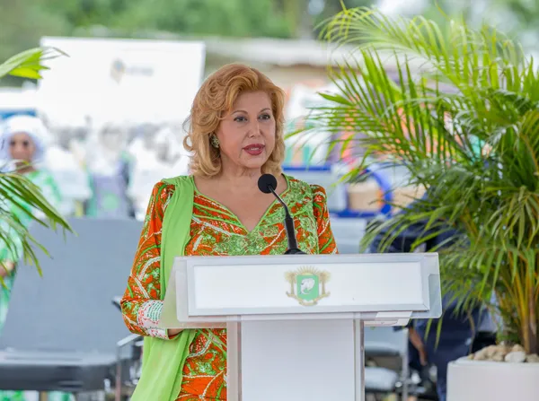 Dominique Ouattara à Songon lors de la cérémonie officielle de la 47ème édition de la JIF le 11 avril 2024