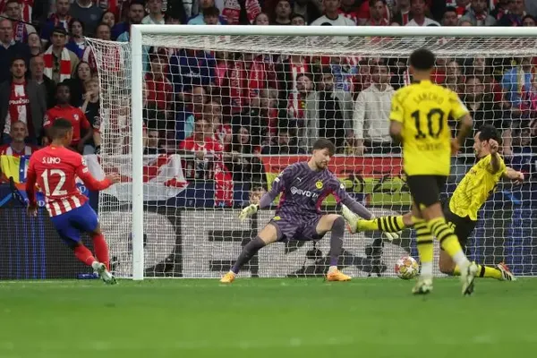 Atletico Madrid - Dortmund le 10 avril 2024 en quart de finale de Ligue des champions au stade Metropolitano de Madrid