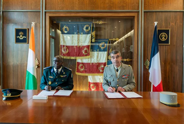 Jumelage entre l’Académie des forces armées de Côte d’Ivoire et l’Académie militaire de Saint-Cyr Coëtquidan de France : des images
