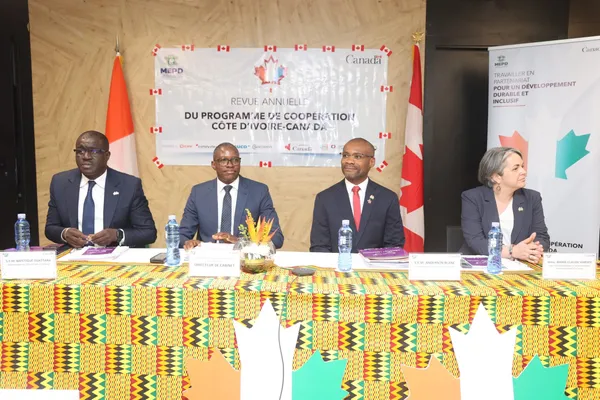 Ouverture de la première revue annuelle du Programme de coopération Côte d'Ivoire-Canada, le lundi 29 avril 2024 à Abidjan-Pl