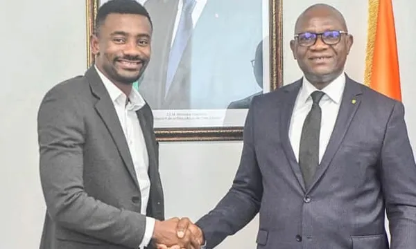 Rencontre Ministre Adjé Silas Metch - Salomon Kalou le 24 avril 2024
