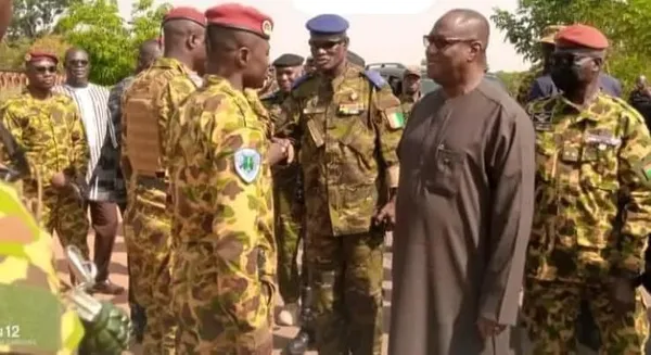 Le ministre ivoirien de la Défense, Brahima Ouattara, le 19 avril 2024 au Burkina