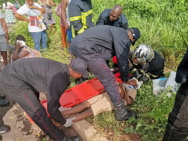 Accident de la circulation au carrefour 50 logements à Yamoussoukro le 6 mai 2024