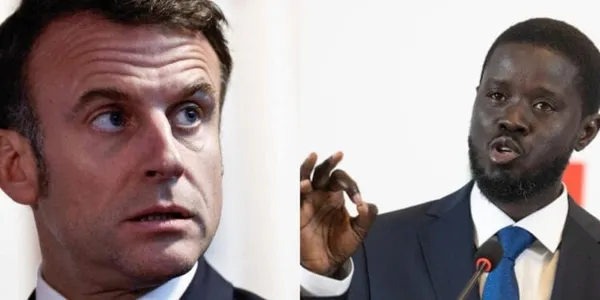 Emmanuel Macron et Bassirou Faye