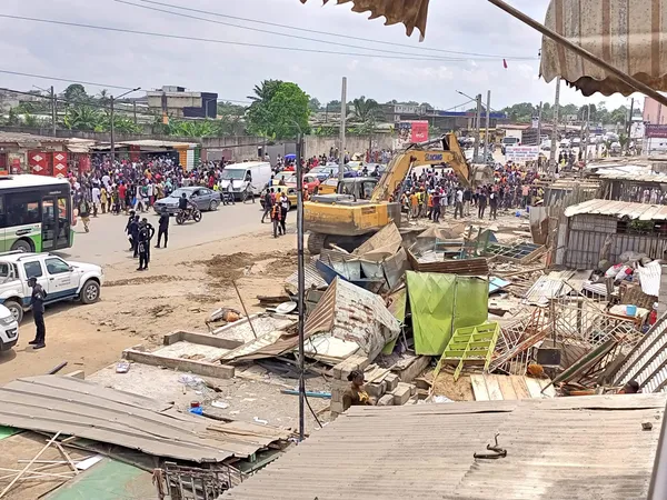 Déguerpissement à Abobo Belleville route d'Alépé