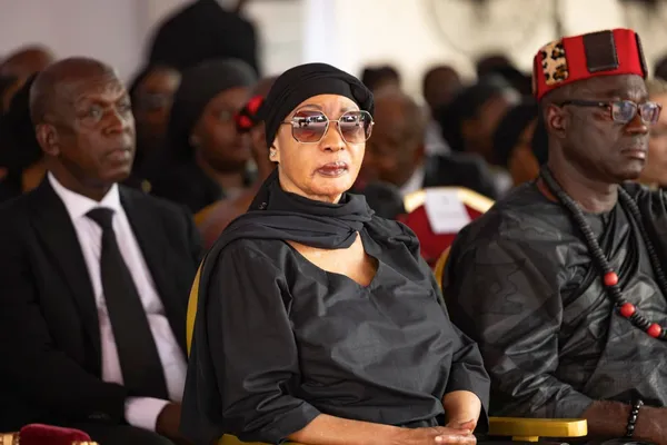 Henriette Bédié lors de la cérémonie d'hommage de la nation à Henri Konan Bédié le 24 mai 2024