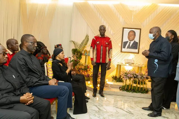 Laurent Gbagbo et son épouse Nadiany Bamba au domicile de Feu Bédié le 21 mai 2024