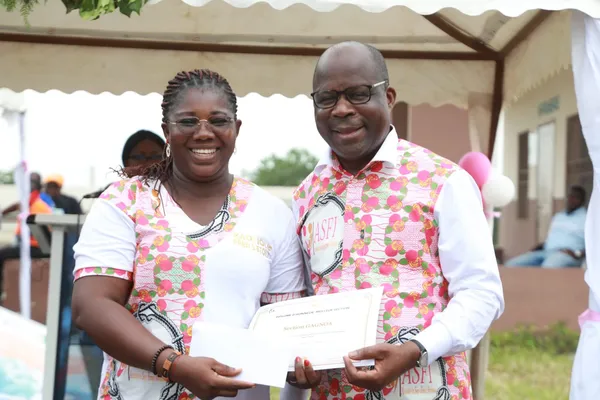 Le ministre ivoirien de la Santé, Pierre Dimba, lors de la 18ème Journée internationale des sage-femmes à Agboville le 12 mai