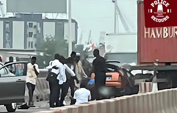 Accident sur le pont FHB à Abidjan ce mercredi 26 juin 2024