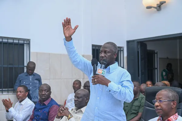 Adama Bictogo à Yopougon le dimanche 9 juin 2024 lors d'une réunion du RHDP