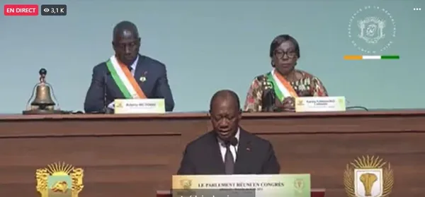 EN DIRECT | le discours du Président Alassane Ouattara sur l’état de la Nation ce mardi 18 juin