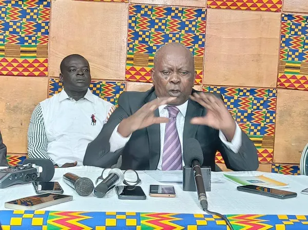 Anaky Kobenan en conférence de presse à Abidjan le 26 juin 2024