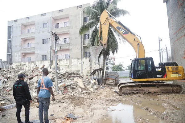 Opération de démolition plusieurs bâtiments à Yopougon les 21 et 22 juin 2024