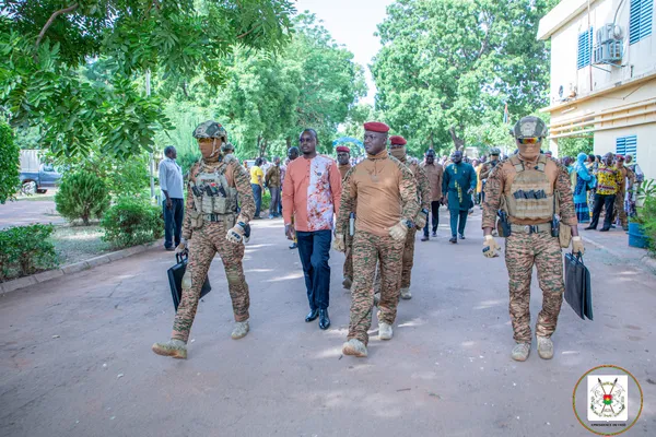 Capitaine Ibrahim Traoré, président de la Transition du Burkina Faso en visite à la RTB ce 20 juin