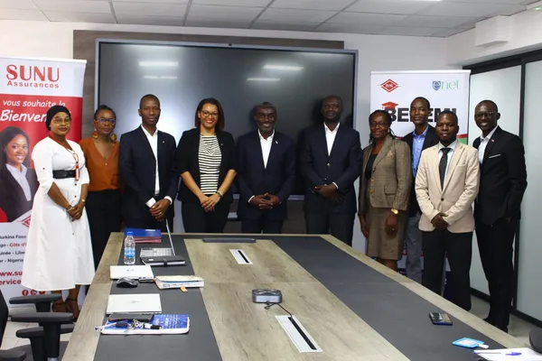 Une vue d’ensemble des équipes ENET AFRICA et SUNU ASSURANCE COTE D’IVOIRE