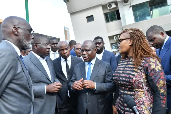 Le ministre de la santé, de l'hygiène publique et de la couverture maladie universelle, Pierre N'gou Dimba