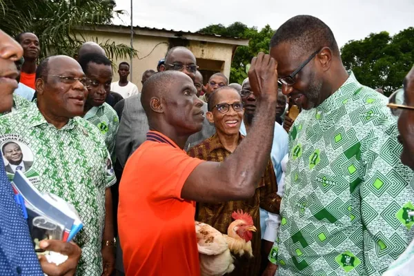 Tidjane Thiam à Yakoli Dabouo, village natal de feu Zadi Kessy Marcel le 20 juin 2024