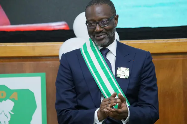 Tidjane Thiam élevé à la dignité de Grand Maître et de Grand Croix de l'ordre du Bélier le 14 juin 2024
