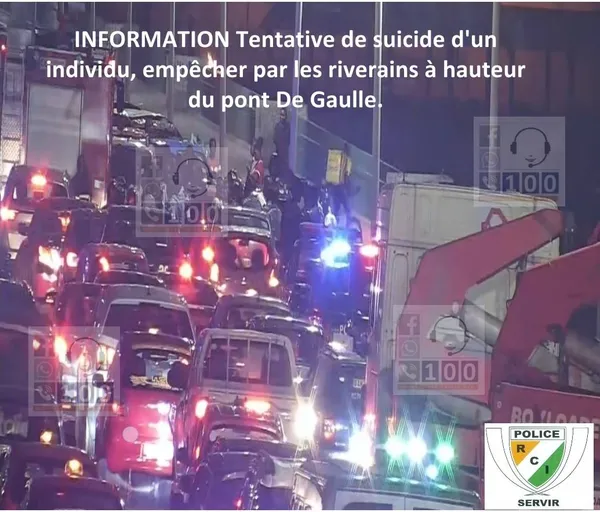 Pont De Gaulle : Un lieu maudit ? deux drames en une soirée ce mardi, une tentative de suicide déjouée, une femme se jette dans la lagune