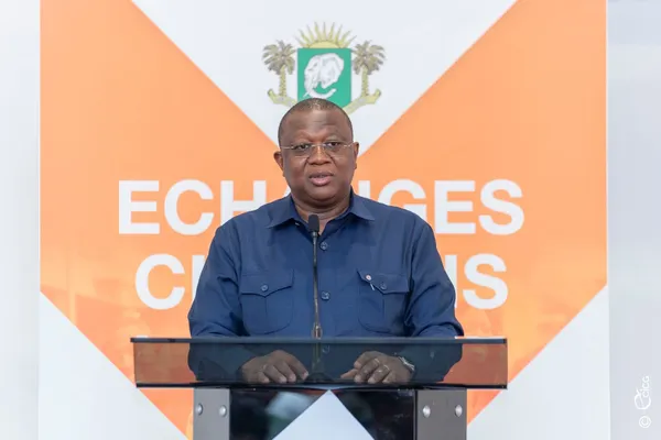 Amadou Coulibaly, ministre de la Communication et porte-parole du gouvernement ivoirien
