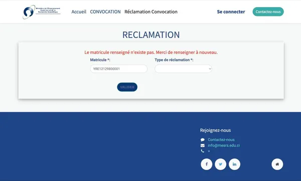 Erreurs sur les convocations BTS 2024
