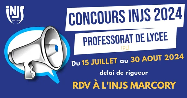 Inscriptions Concours INJS 2024