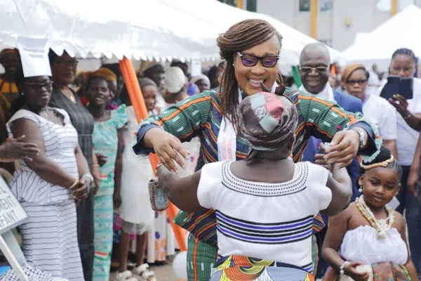 La ministre Myss Belmonde Dogo à Dimbokro lors de la 12ème Journée mondiale de la lutte contre la traite des êtres humains le