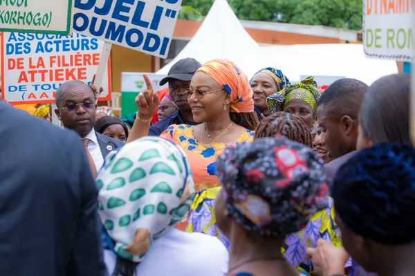 Nassénéba Touré à Toumodi lors de sa tournée nationale de concertation des ANAFCI