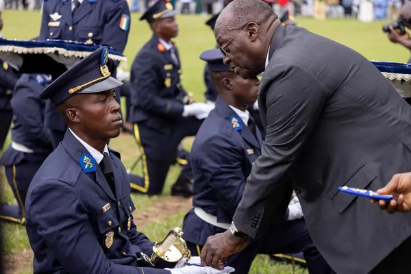 Remise des épaulettes à l'Académie des Forces Armées (AFA) de Zambakro le 18 juillet 2024