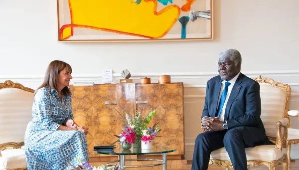 Robert Beugré Mambé échangé avec la maire de Paris, Anne Hidalgo le 25 juillet 2024 en France
