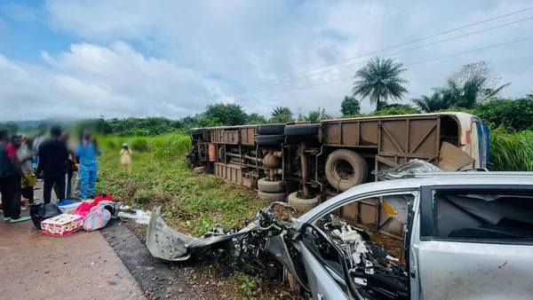 Accident de la circulation à Logoualé axe Man-Duékoué