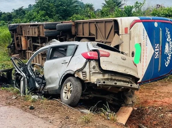 Accident de la circulation à Man ce lundi