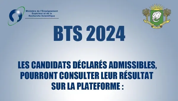 Liste des 20 338 admis au BTS 2024 Côte d'Ivoire