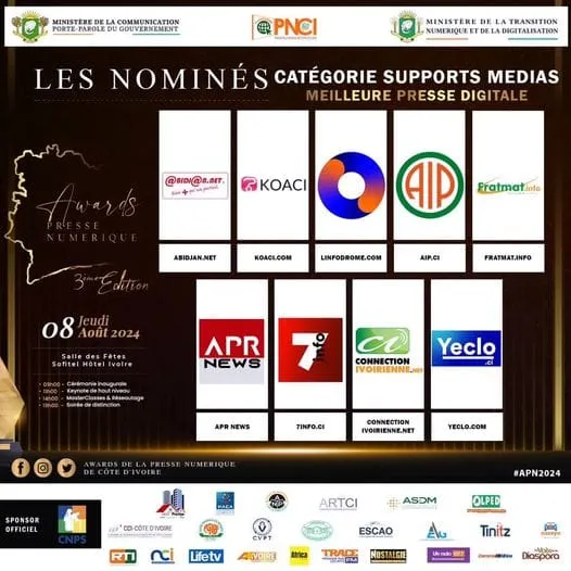 Yeclo.com en lice pour le Prix de la Meilleure Presse Digitale en Côte d'Ivoire